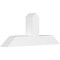 Ekena Millwork Portland Architectural Grade PVC Gable Bracket, 48"W x 20"H x 6"D x 6"F, 10/12 Pitch GBP048X20X0606POR00 - alternate 1